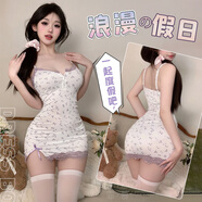 霏慕情趣內(nèi)衣性感睡衣女用品高檔吊帶裙夫妻刺激純欲小碎花包臀裙6208