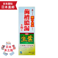 Mama&Kids【日本直郵 JD快遞】小林牙膏生葉 齒槽膿漏預(yù)防牙周病去口臭 小林制藥牙膏溫和 齒槽膿漏100g