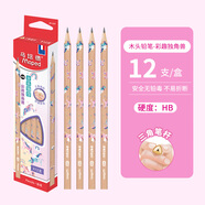 馬培德（Maped）彩趣獨角獸原木鉛筆HB 三角桿鉛筆練字素描繪圖鉛筆 學(xué)生正姿書(shū)寫(xiě)練字筆 851209CH【12支/盒】