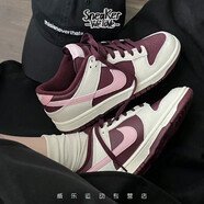 耐克（Nike）Dunk Low 酒紅 情人節(jié) 復(fù)古低幫休閑板鞋 DR9705-100 37.5