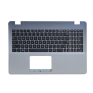 華碩（ASUS）適用  FL8000U V587U X542 UQ8550 A580U F580U 鍵盤C殼 鍵盤+c殼 星空灰 全新英文