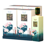 百年堡定古法釀老酒百年保定 雄安特曲荷塘 濃香型優(yōu)級白酒 52度 500mL 4瓶 月色一箱