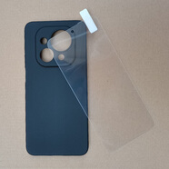 YEAPAN飛利浦S7105手機殼6.67英寸Philips S7105學(xué)生手機保護套掛繩老年機磨砂防摔軟殼高清防爆鋼化膜 黑色+鋼化膜2張+彩色長(cháng)掛繩