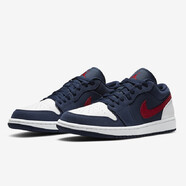 耐克（NIKE）男鞋Air Jordan 1 low AJ1 低幫黑藍(lán)黃拼接運(yùn)動(dòng)鞋板鞋 CZ8454-400 愛國者 40.5