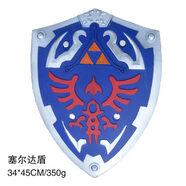 曼影（MANYING）塞爾達傳說天空大師之林克海利亞盾兒童玩具盾牌玩具PU 海利亞盾[34厘米×45厘米]