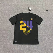 騰訊體育nba籃球訓練服湖人籃網(wǎng)勇士隊速干短袖T恤運動(dòng)投籃服出場(chǎng)服 01款科比24號[黑色]短袖 XL碼[175-180]身高