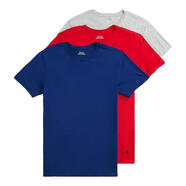 Polo Ralph LaurenT恤男裝男士春夏季棉短袖奢侈品精梳棉3件套裝上衣半截袖名牌禮物 灰/紅/藍(lán)色 國(guó)際品牌t恤進(jìn)口 S （胸圍86-94厘米）