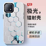 斯美 適用opporeno11手機殼reno10新款漸變鐳射保護套reno9防摔全包個性創(chuàng)意硬殼潮牌 A72【蜂窩板】極光鐳射+手機膜 IMD