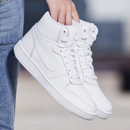 耐克（NIKE） 板鞋女鞋夏季新款運(yùn)動(dòng)鞋COURT簡(jiǎn)版空軍一號(hào)中幫休閑鞋 AQ1778-100純白色 36