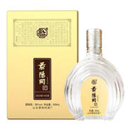 景陽岡酒1號白酒透瓶景陽岡賴茆純糧釀造山東特產(chǎn)聊城地方名酒 38度 500mL 1瓶 一號鐵盒
