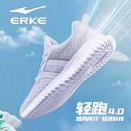 鴻星爾克（ERKE）運動(dòng)鞋男鞋2025新款夏季透氣網(wǎng)面爸爸鞋黑色網(wǎng)鞋減震軟底跑步鞋子 正白4130 42