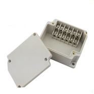 遙綰惜防水接線(xiàn)盒戶(hù)外帶端子10P20P電源分線(xiàn)密封盒設備端子盒監控安防 PG-6P  80*63*40mm