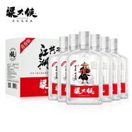 粱大俠青春版白瓶純糧高粱酒 梁大俠白酒 41.8度 300mL 6瓶 粱大俠青春版
