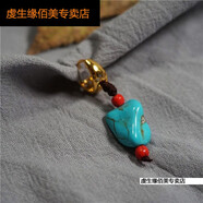 虔生緣康巴漢子丁網(wǎng)紅耳飾耳夾耳釘藏族耳環(huán)男潮民族風(fēng)藏式復古耳圈 耳針鏤空綠松石 單個(gè)包裝