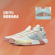 李寧籃球鞋男閃擊9 Ultra Low男子夏季低幫透氣緩震防滑實(shí)戰籃球鞋 ABAT017-2米白色 44