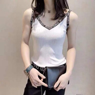 秉藜大碼吊帶背心女200斤無袖T恤外穿打底衫特大號袖2022夏季新款女士寬松針織坎肩西裝內(nèi)搭性感 白色 2XL 碼【130-150斤】加肥加大碼胖人胖子