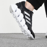 阿迪達(dá)斯 （adidas）男鞋夏季新款清風(fēng)緩震輕便運動鞋網(wǎng)面透氣休閑跑步鞋 HQ4171/黑色/鏤空鞋底/清風(fēng)科技 42