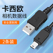 樂仕邁（LESEM）適用卡西歐相機(jī)數(shù)據(jù)線zr1000 zr1500 zr1200 tr150 tryxz3000 ex-tr200 ex-tr100充電線相機(jī)充電器 卡西歐數(shù)據(jù)線【2條裝】