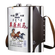 草原烈馬悶倒驢 清香型白酒 60度蒙古純糧食高度白酒 1.5L*2瓶