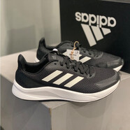 阿迪達(dá)斯 （adidas）休閑鞋男鞋2025新款夏季低幫運動鞋網(wǎng)面透氣輕便減震跑步鞋 FZ2044黑白 43