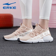 鴻星爾克女鞋運動(dòng)鞋春夏季款網(wǎng)面透氣輕便舒適軟底跑步鞋女時(shí)尚百搭休閑鞋 自然裸色 37