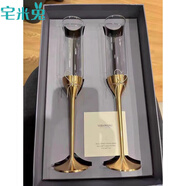 王薇薇香檳杯 宅米兔 VeraWang薇薇香檳杯子wedgwood高腳杯紅酒對(duì)杯生日新婚結(jié)婚禮物 金色愛(ài)之結(jié) 禮盒+手提袋禮品