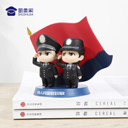 蜀黍家警察公仔小警天團三代公仔手辦專(zhuān)屬創(chuàng  )意禮品玩具兒童禮物 致敬蜀黍-常服款