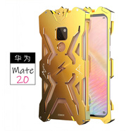 ROMSION 華為mate50pro手機(jī)殼mate40pro全金屬保護(hù)套mate30pro加厚防摔 華為mate20 雷神金色