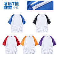 定制畢業(yè)季班服T恤來圖印字logo定做標(biāo)準(zhǔn)型五分袖半截袖情侶diy衣服訂制體恤 插肩落肩款半袖請(qǐng)?jiān)斣兛头啥ㄖ?XL可定制