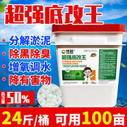 懷晨過硫酸氫鉀復合鹽水產(chǎn)養(yǎng)殖底改魚塘分解淤泥氨氮凈水質(zhì)改底增氧片 【整桶裝】【50%】超強底改王1kg*12袋