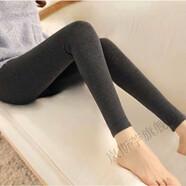 嵐斯苧莫代爾打底褲女外穿薄款九分2024韓版好看秋褲女內穿緊身高腰 深灰色 均碼