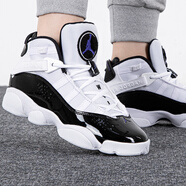 耐克（Nike）籃球鞋女鞋新款 6 AJ6六冠王黑紅運(yùn)動(dòng)鞋 323419-104 38