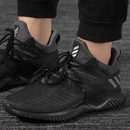 阿迪達斯 （adidas）NEO跑步鞋男2025年秋季減震網(wǎng)面透氣輕便休閑運動鞋BB9774 BB7568/黑色/灰色/尺碼偏大半碼 40.5 250/7