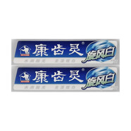 康齒靈 旋風(fēng)白牙膏【水潤(rùn)拋光 去漬炫白】 旋風(fēng)白120g*2