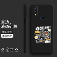 紀(jì)普（JENPOONR） vivonex手機(jī)殼 nex前后置指紋液態(tài)硅膠全包直邊保護(hù)套防摔卡通動(dòng)漫個(gè)性創(chuàng)意男女潮手機(jī)套 【經(jīng)典黑-YT123勇敢熊】 vivoNEX后置指紋\vivoNEXA