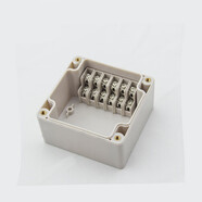 遙綰惜防水接線(xiàn)盒戶(hù)外帶端子10P20P電源分線(xiàn)密封盒設備端子盒監控安防 PG6P   83*81*56mm