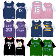 吳衣斯 班服定制t恤短袖中小學(xué)生運動(dòng)會(huì )假兩件套裝文化衫同學(xué)聚會(huì )衣服潮 假兩件可定制 S可定制