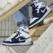 耐克（NIKE）【尖货】男女鞋Air Jordan mid aj1情侣新款运动休闲板鞋篮球鞋 554725/554724-073 黑白灰 37.5 GS