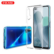 ESCASE 華為nova6手機(jī)殼保護(hù)套 全包防摔軟殼硅膠帶掛繩孔 透明