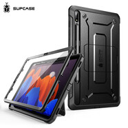 supcase 三星平板TabS6/S7/5e/S4保護(hù)殼10.5/11/10.4保護(hù)套款防摔支架 Tab S7+-12.4英寸-酷睿黑-含屏保含支架