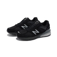 NEW BALANCE新百倫 美產(chǎn)M990V5 復(fù)古麂皮男士運(yùn)動(dòng)跑步鞋 黑色 M990BK5 40/US7