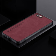 Espanson 蘋(píng)果6手機殼iPhone6splus保護套6P膚感羊巴皮i6s磨砂男軟硅膠防摔外殼 【羊巴皮】酒紅色 蘋(píng)果6Plus/6SPlus