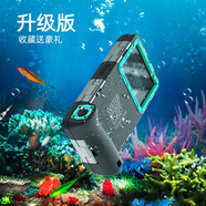 沃騰手機(jī)防水潛水殼游泳華為mate50蘋(píng)果15Promax水下拍攝像手機(jī)防水手機(jī)殼小米13保護(hù)套三星防水罩oppo 深藍(lán)蘭拼色