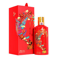 茅臺（MOUTAI）貴州茅臺酒 喜宴紅色 中國紅 醬香型白酒禮盒 43度 500ml 單瓶裝