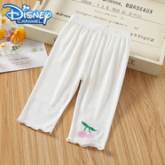 迪士尼（Disney）2024女童七分打底褲夏季外穿冰絲薄款洋氣嬰兒寶寶中褲兒童褲子女