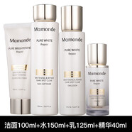 夢(mèng)妝水乳套裝素方花修護美白淡斑補水保濕 4件套：潔+水+乳+精華