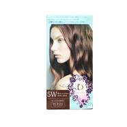 資生堂（Shiseido）碧麗妃植物染發(fā)ji遮白發(fā)棕色黑茶色染發(fā)膏520禮物 5W 自然深紅棕