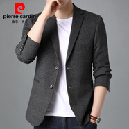 皮爾卡丹（pierre cardin）法國男裝皮爾卡丹男裝休閑西裝外套秋季薄款韓版修身小西服長袖 CBA-2027灰色 175