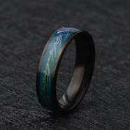 溫度戒指 心情變色戒指男韓版學(xué)生感溫變色戒指情侶尾戒體溫變色炫酷戒指女 魔戒（感溫變色） 17號 90斤選  僅供參考