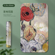 氧玫瑰（yangmeigui）平衡支撐墊倒立墊俯臥撐訓練墊關(guān)節墊護肘護膝便攜緩沖墊瑜伽墊子 圣地花園 50*70CM【4.5mm加厚底】